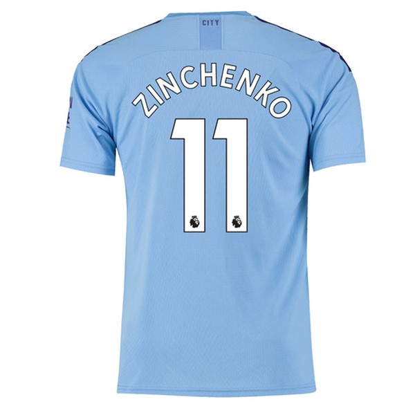 Camiseta Manchester City NO.11 Zinchenko Primera equipo 2019-20 Azul